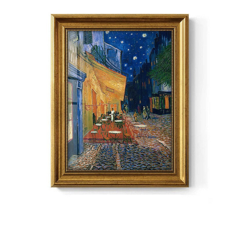 “Nocturne en Terrasse” – Vibrant Cityscape Painting