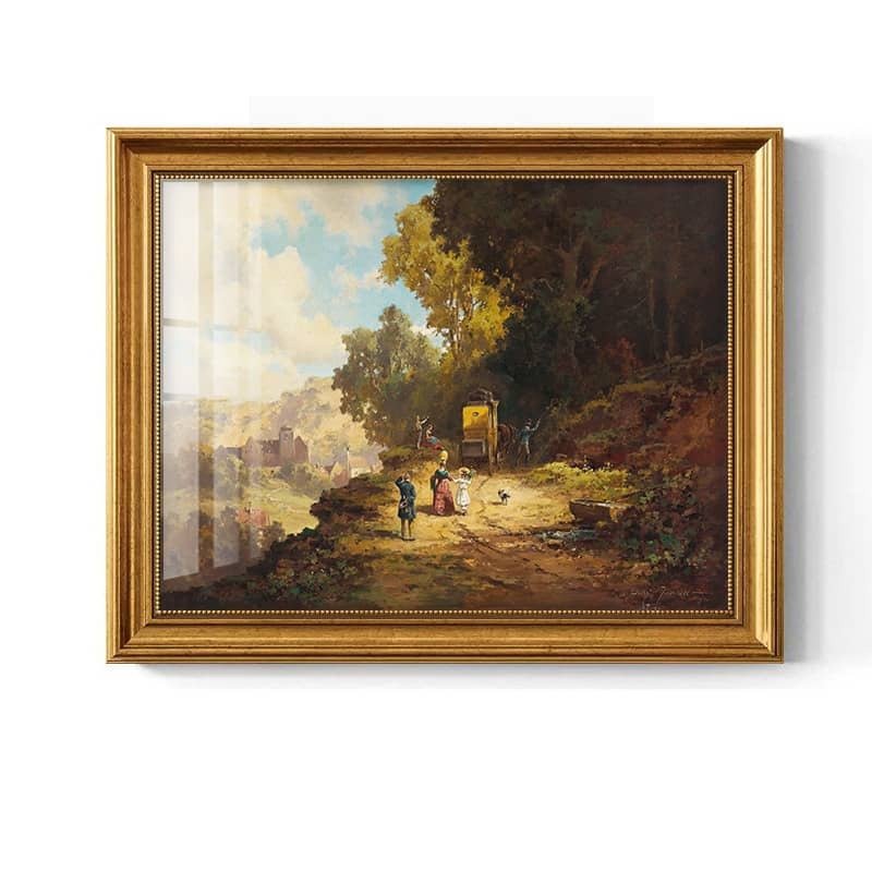 "Voyage to the Village" – Hand-Painted Masterpiece