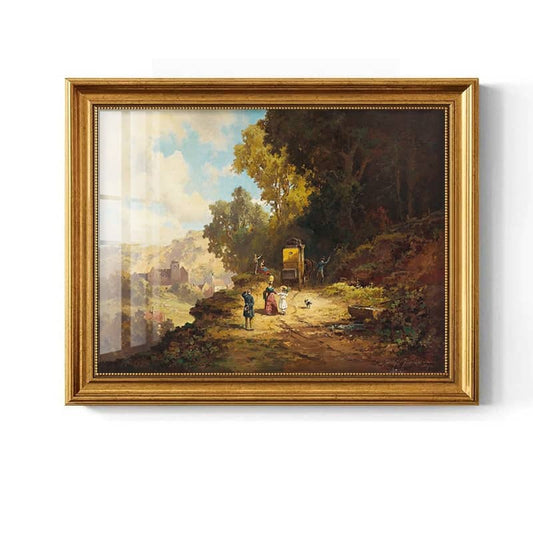 "Voyage to the Village" – Hand-Painted Masterpiece