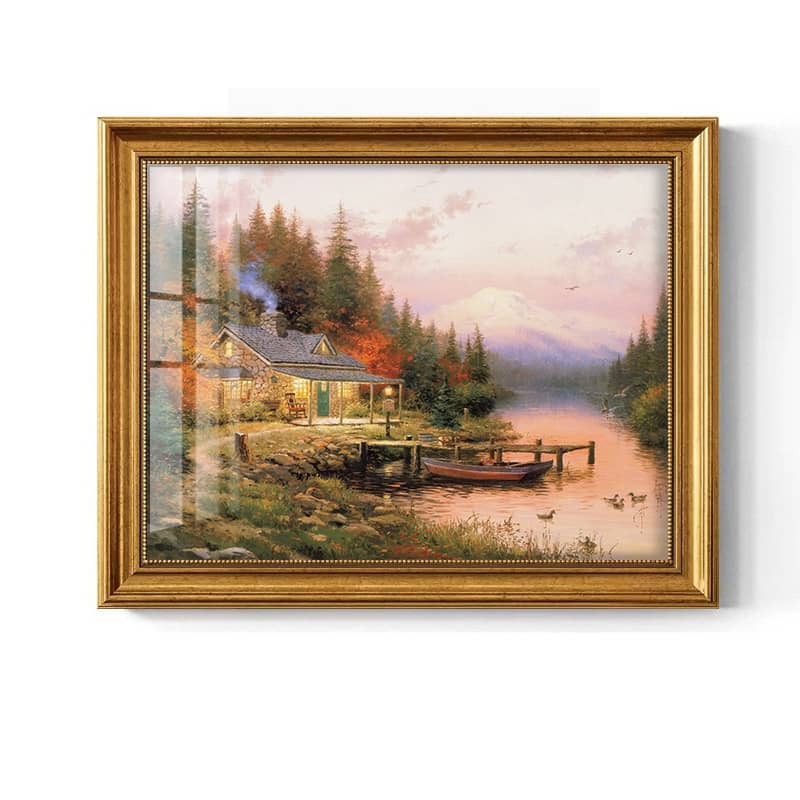 “Whispers of Dawn” – Alpine Lakeview Painting