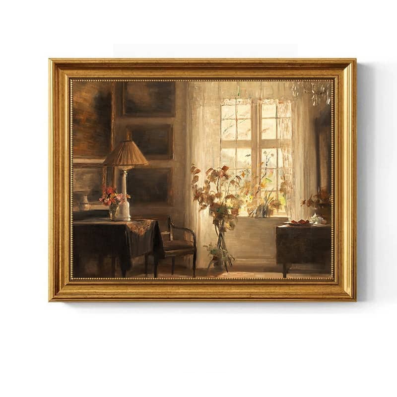 "Light of Stillness" – Hand-Painted Interior Scene