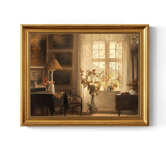"Light of Stillness" – Hand-Painted Interior Scene